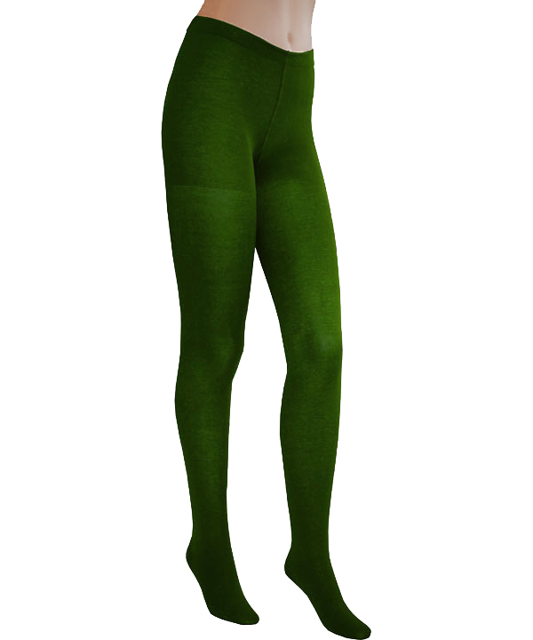 leggings Groene Super Stretch Rib Gebreide Legging