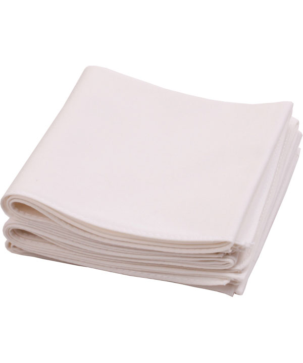 Secretaris meel Effectief Drie witte zakdoeken van biokatoen / Zakdoeken van Ecologcial Textiles